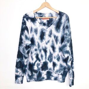 Anthropologie Pilcro Joni Cable knit, tie-dye oversize sweater